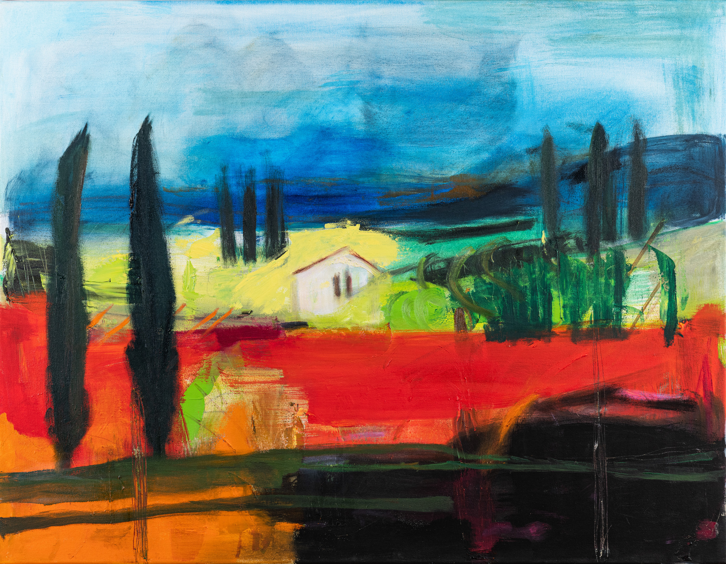 Spanish Heat, Oil on canvas by Louise Davies RE