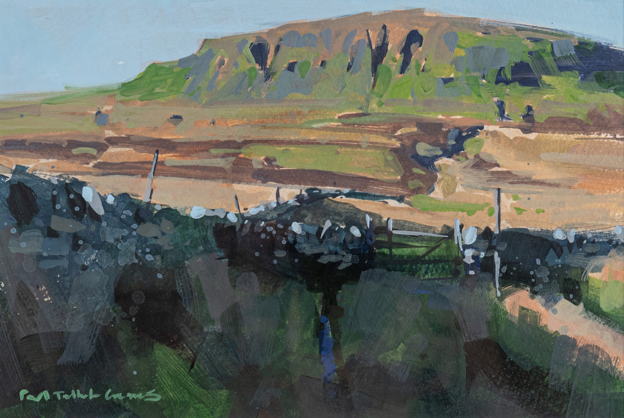 Pen Y Ghent in Afternoon Sun, Watercolour by Paul Talbot-Greaves
