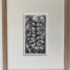Foxgloves, 1975 by Monica Poole, framed in oak