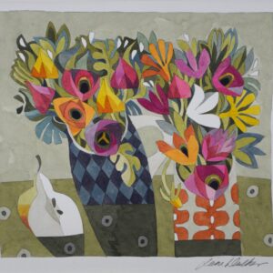 Pear and Flowers