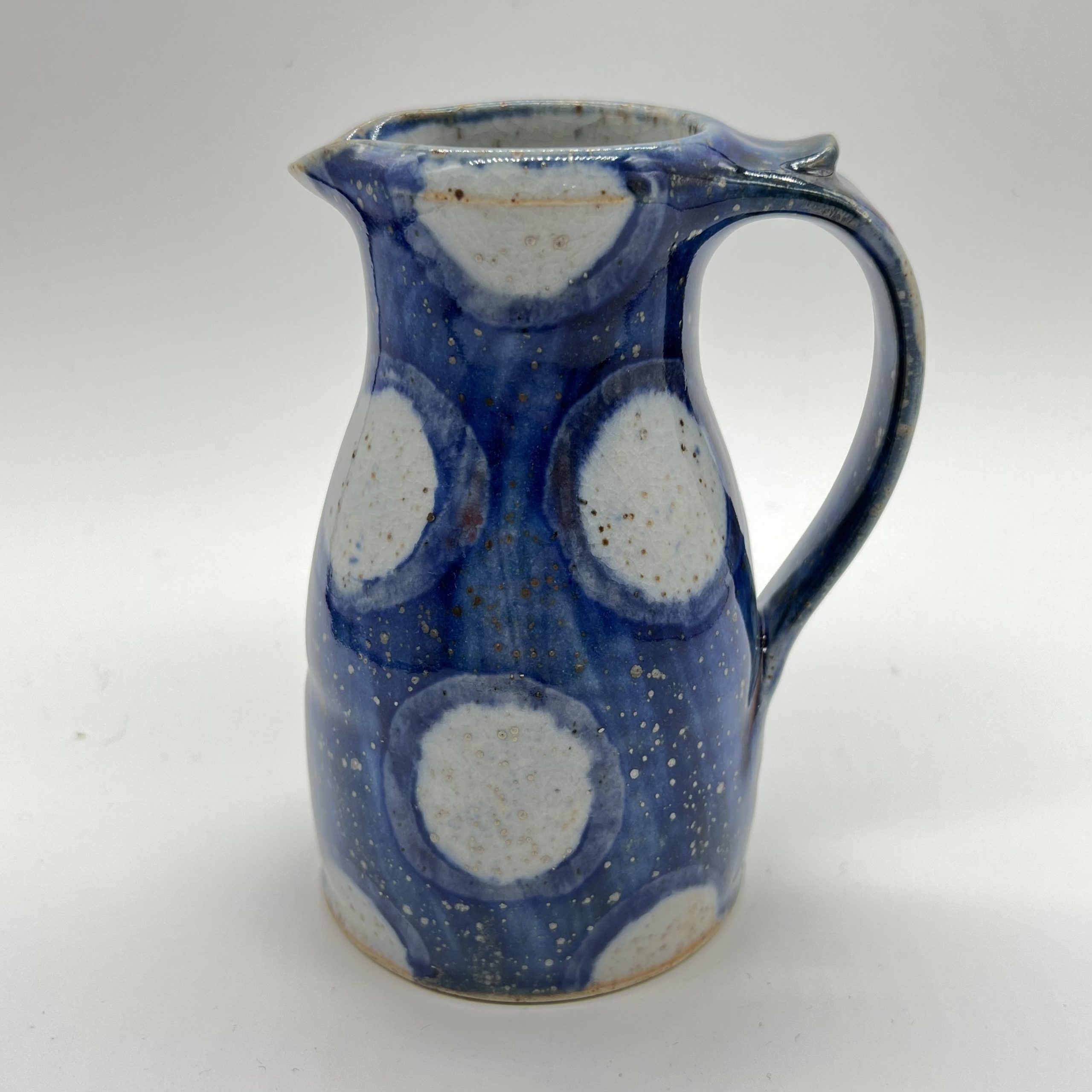 Milk Jug - Blue Spot by Selborne Pottery