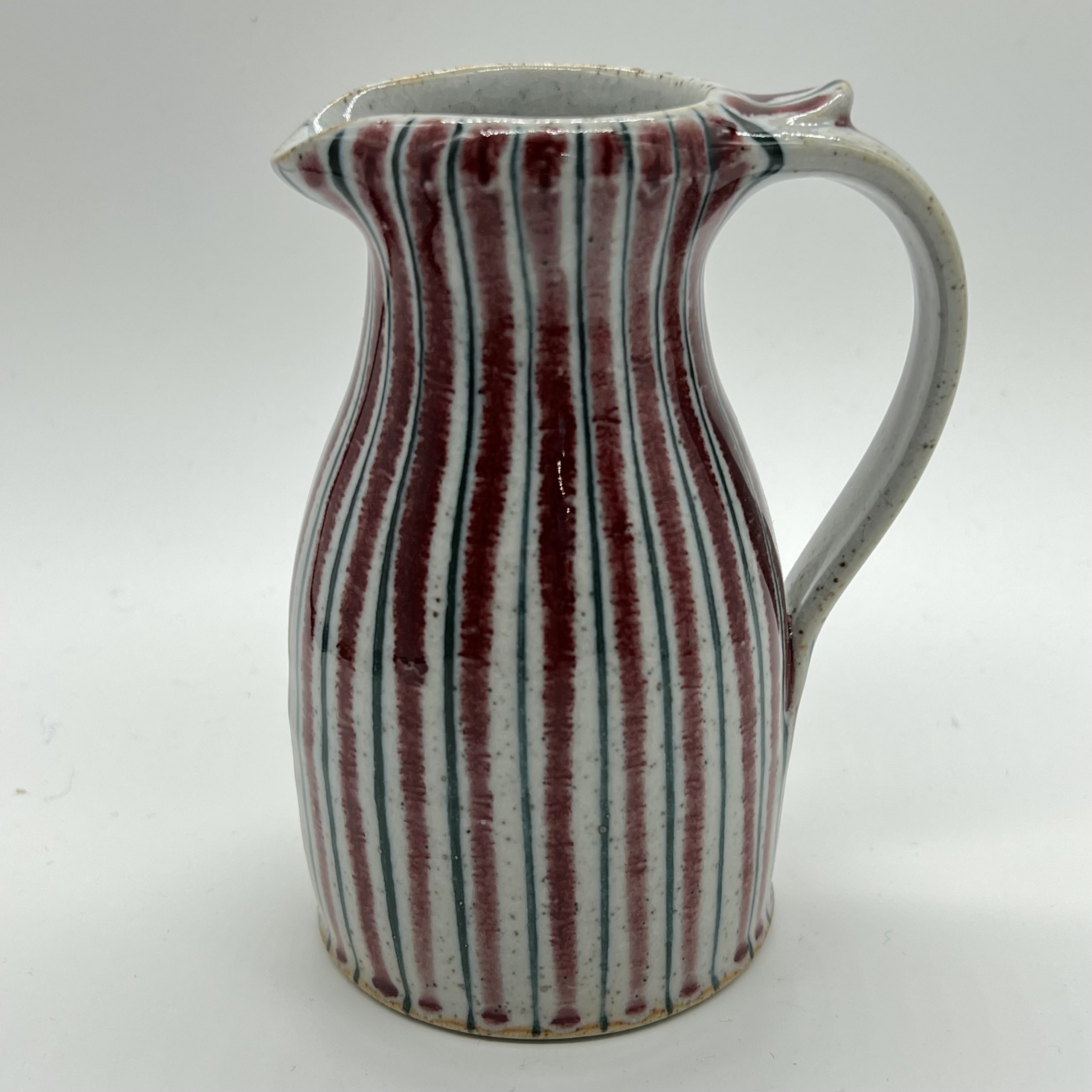 Milk Jug - Red Pinstripe