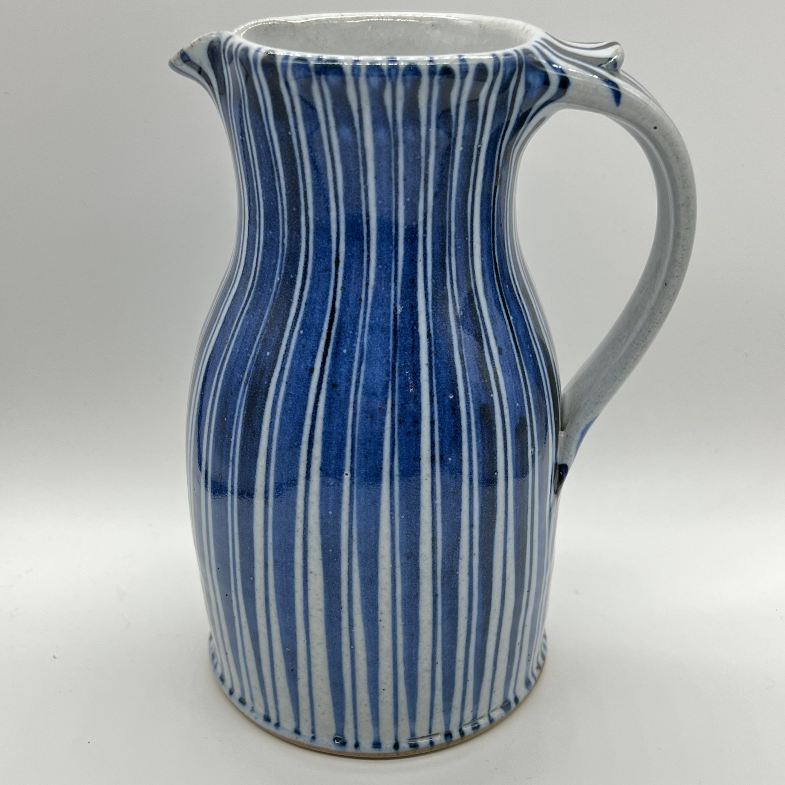 Narrow Neck Jug - Pinstripe by Selborne Pottery