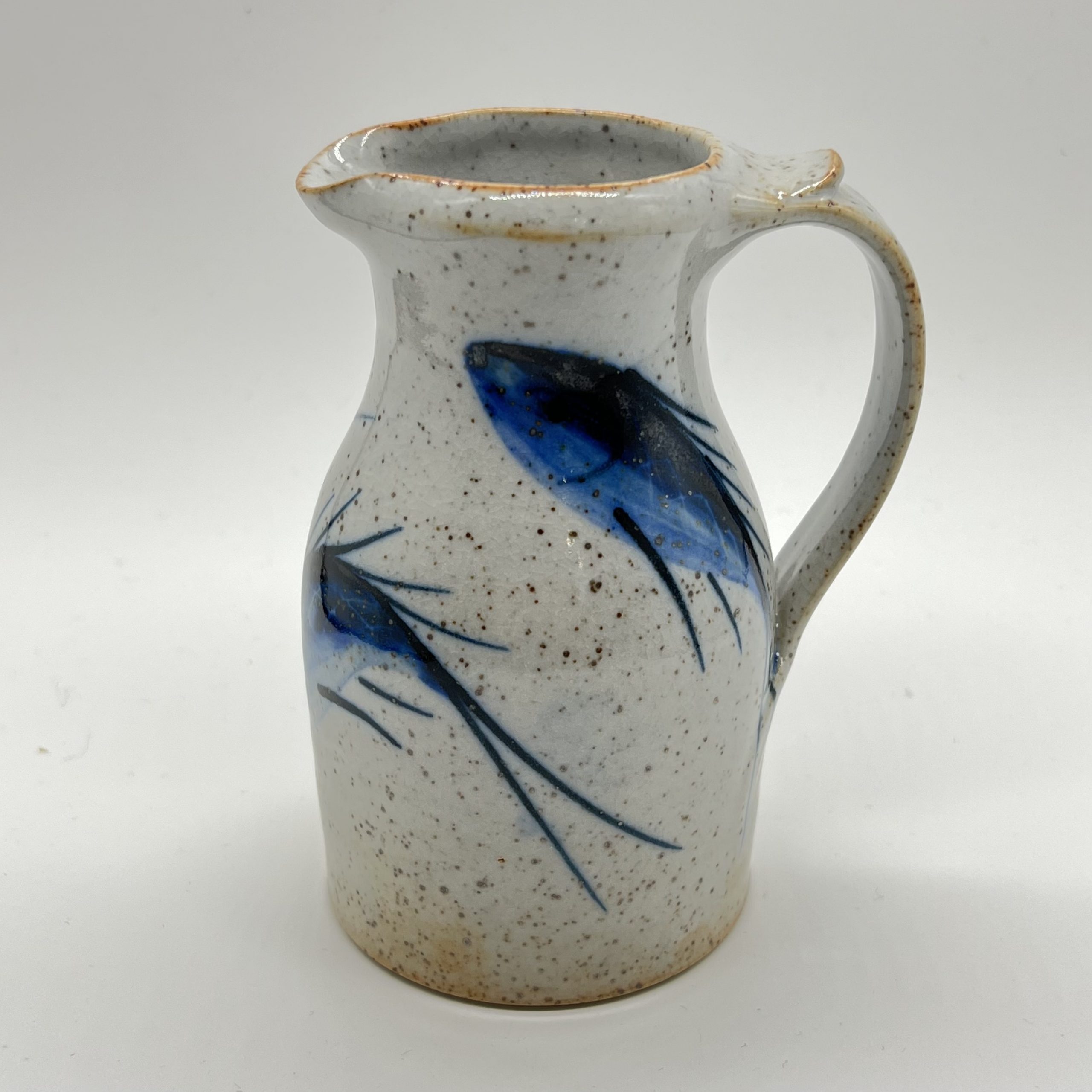 Milk Jug - Blue Fish by Selborne Pottery